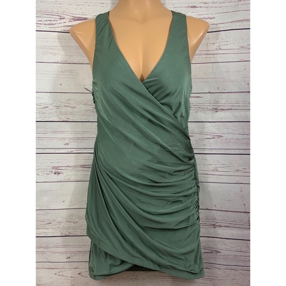 Hello Molly Wrap Open Back Satin Dress - Picture 4 of 8